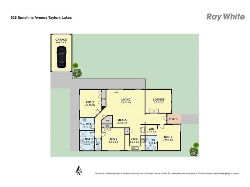 525 Sunshine Avenue, Taylors Lakes VIC 3038 Floorplan
