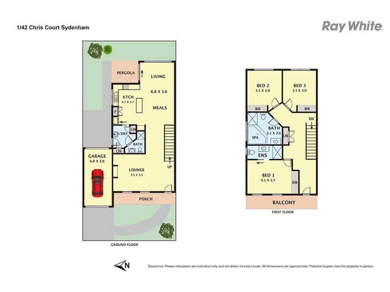 1/42 Chris Court, Sydenham VIC 3037 Floorplan