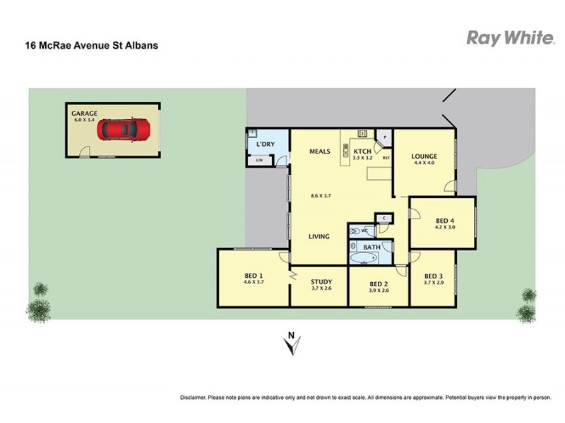 16 McRae Avenue, St Albans VIC 3021 Floorplan