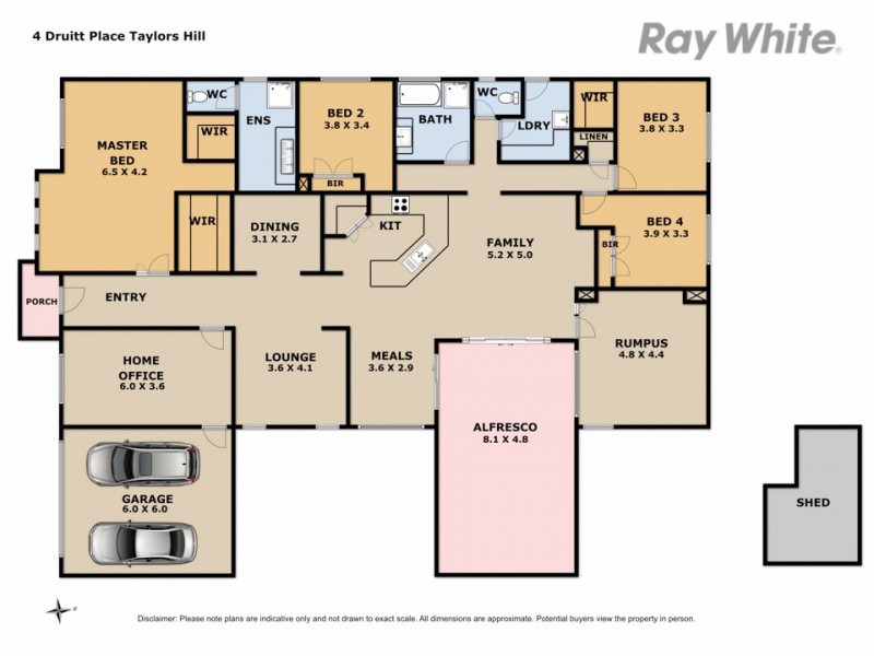 4 Druitt Place, Taylors Hill VIC 3037 Floorplan