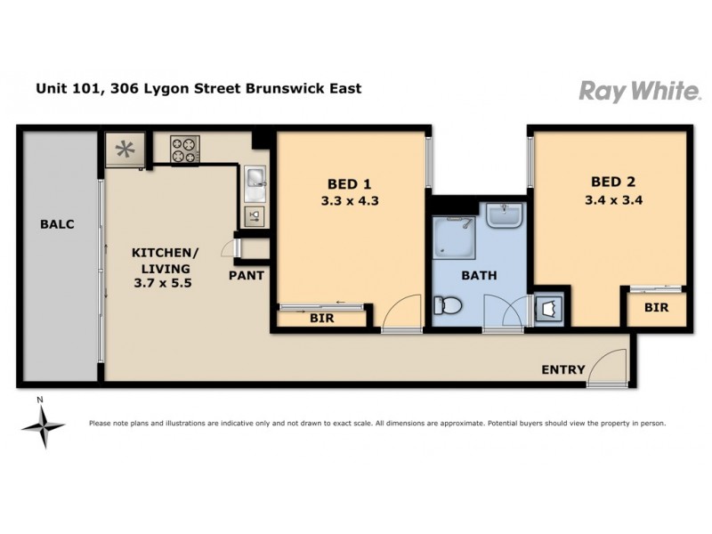 101/360 Lygon Street, Brunswick East VIC 3057 Floorplan