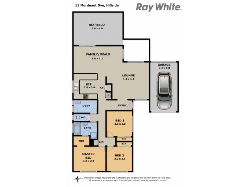 11 Mordaunt Drive, Hillside VIC 3037 Floorplan