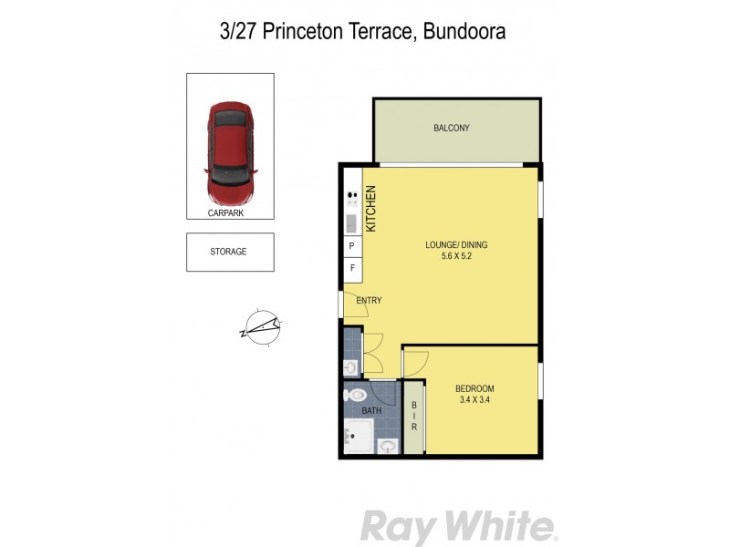 3/27 Princeton Terrace, Bundoora VIC 3083 Floorplan