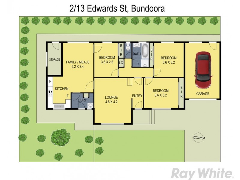 2/13 Edward Street, Bundoora VIC 3083 Floorplan