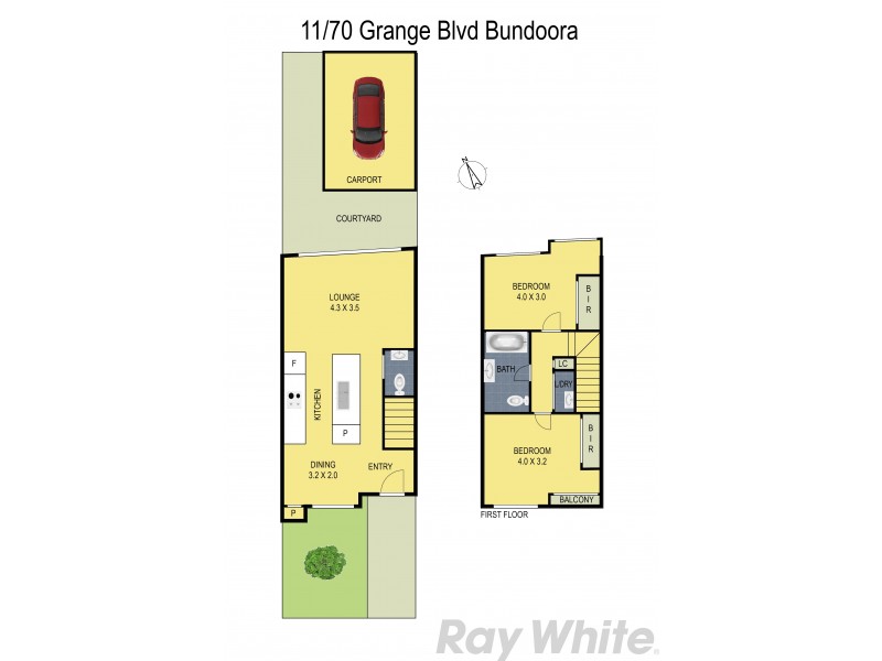 11/70 Grange Boulevard, Bundoora VIC 3083 Floorplan