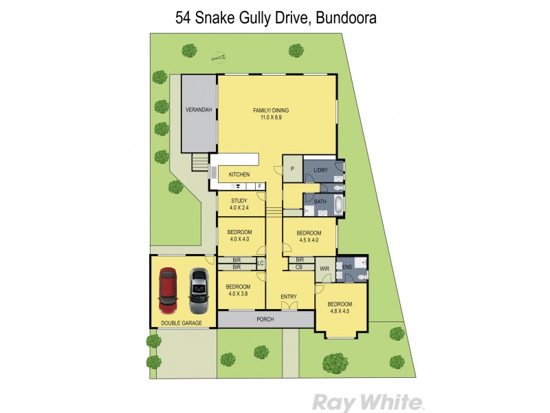 54 Snake Gully Drive, Bundoora VIC 3083 Floorplan