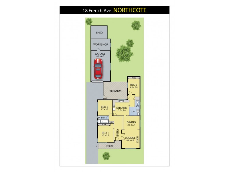 18 French Avenue, Northcote VIC 3070 Floorplan