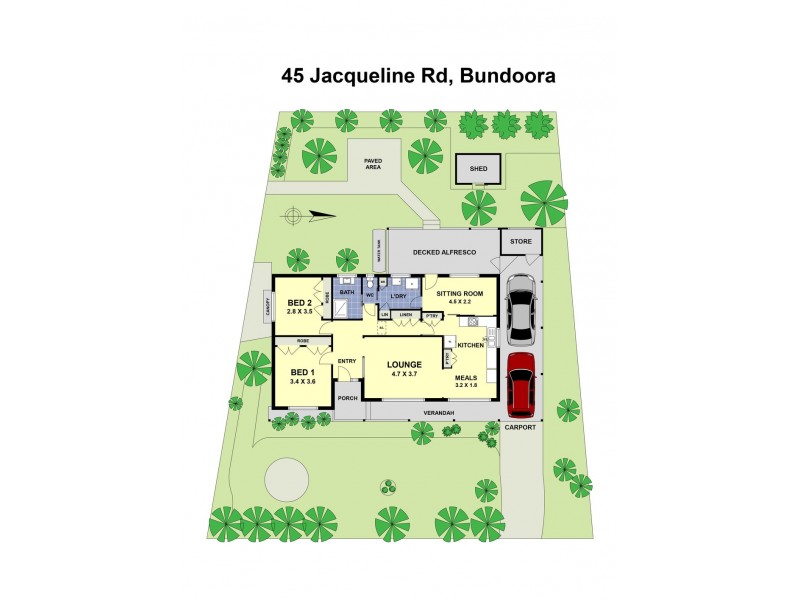 45 Jacqueline Road, Bundoora VIC 3083 Floorplan