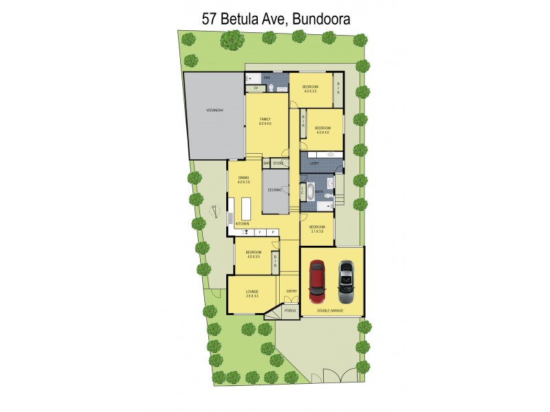 57 Betula Avenue, Bundoora VIC 3083 Floorplan