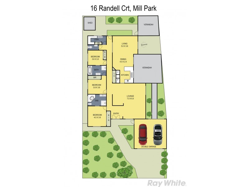 16 Randell Court, Mill Park VIC 3082 Floorplan