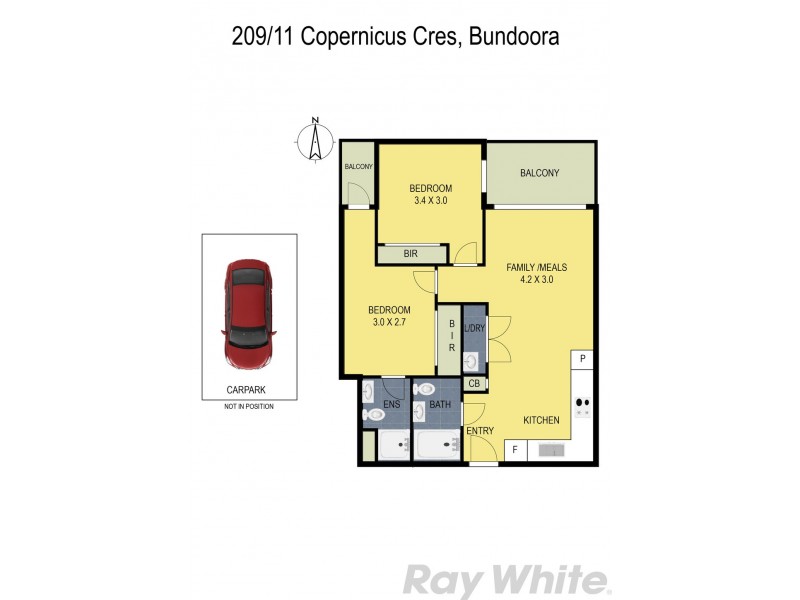 209/11 Copernicus Crescent, Bundoora VIC 3083 Floorplan