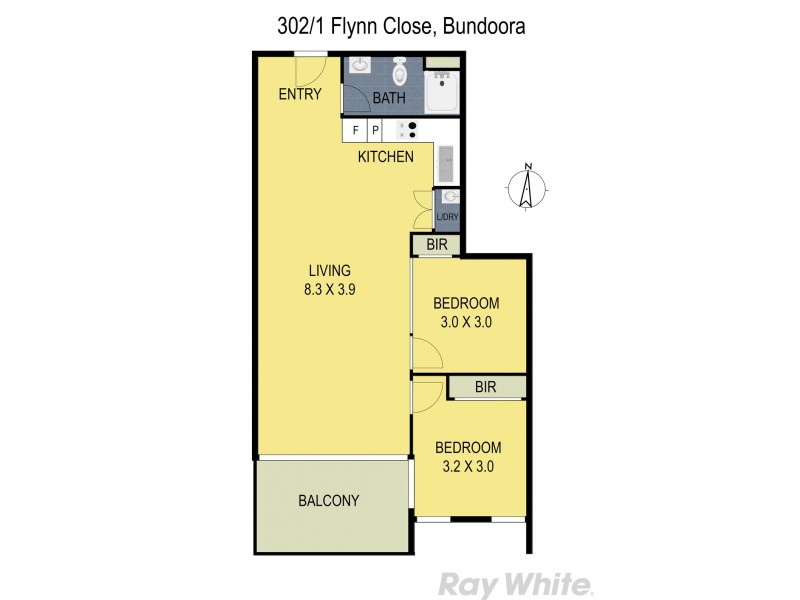 302/1 Flynn Close, Bundoora VIC 3083 Floorplan