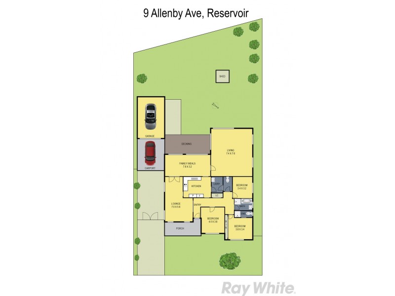 9 Allenby Avenue, Reservoir VIC 3073 Floorplan