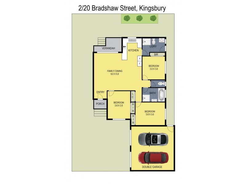 2/20 Bradshaw Street, Kingsbury VIC 3083 Floorplan