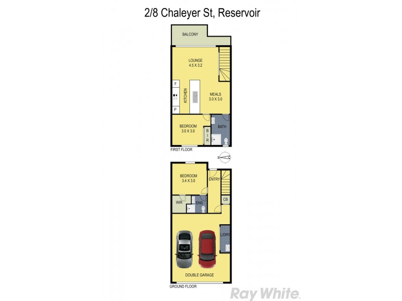 2/8 Chaleyer Street, Reservoir VIC 3073 Floorplan