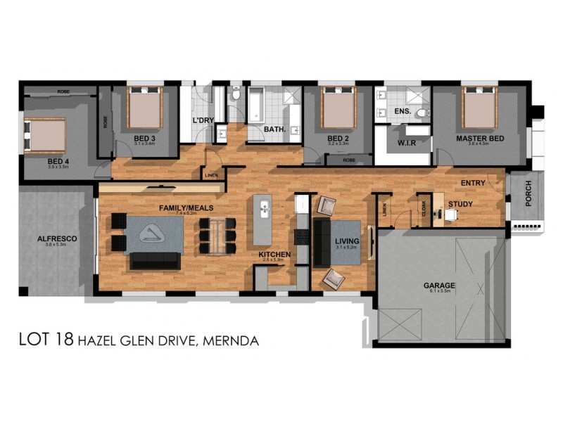 351 Hazel Glen Drive, Mernda VIC 3754 Floorplan