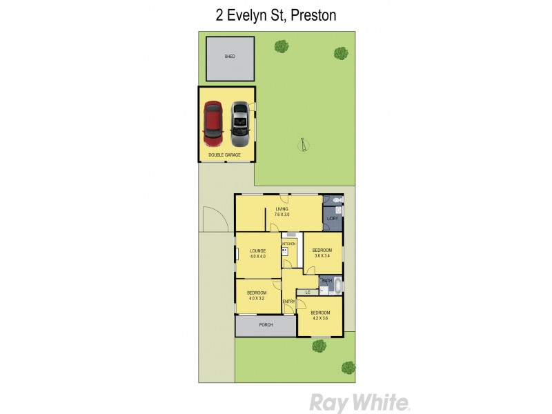 2 Evelyn Street, Preston VIC 3072 Floorplan