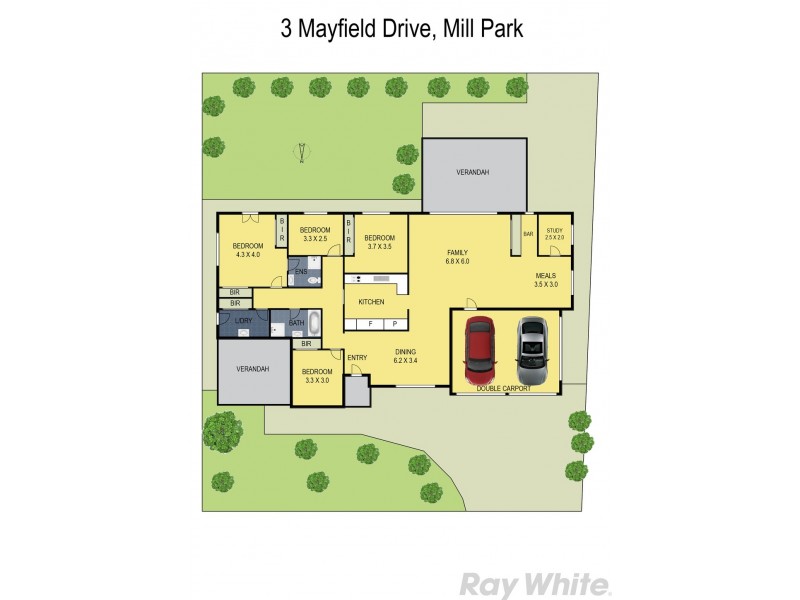 3 Mayfield Drive, Mill Park VIC 3082 Floorplan