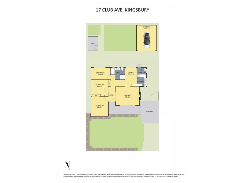 17 Club Avenue, Kingsbury VIC 3083 Floorplan