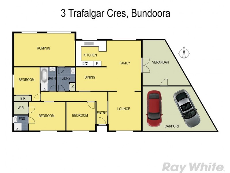 3 Trafalgar Crescent, Bundoora VIC 3083 Floorplan