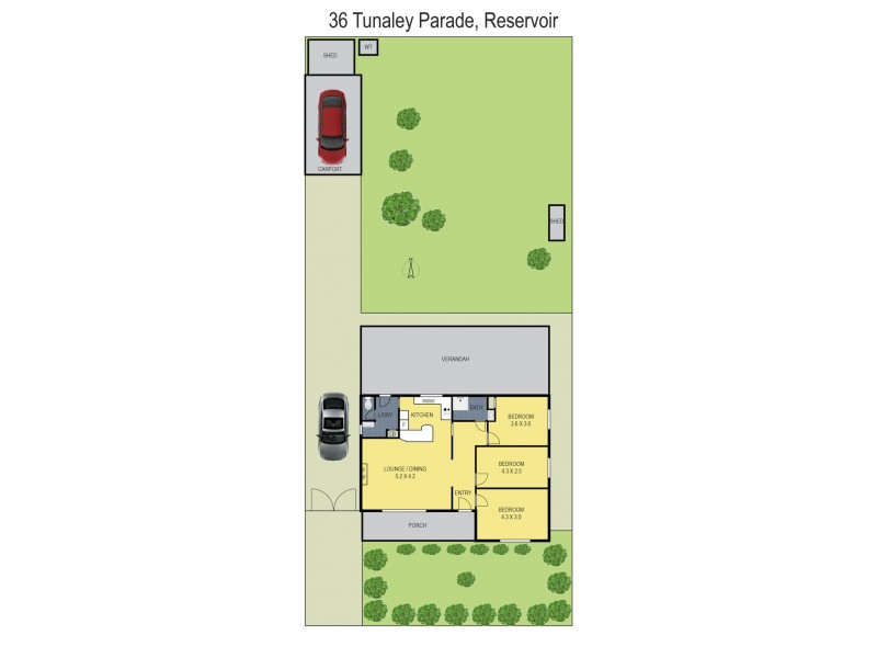 36 Tunaley Parade, Reservoir VIC 3073 Floorplan