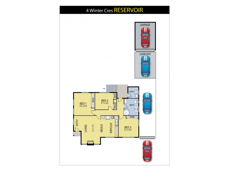 4 Winter Crescent, Reservoir VIC 3073 Floorplan
