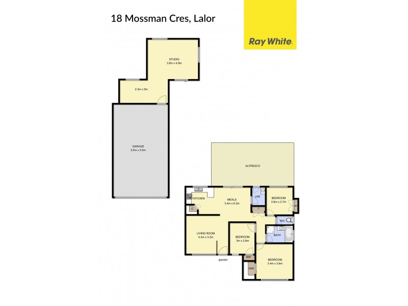 18 Mossman Crescent, Lalor VIC 3075 Floorplan