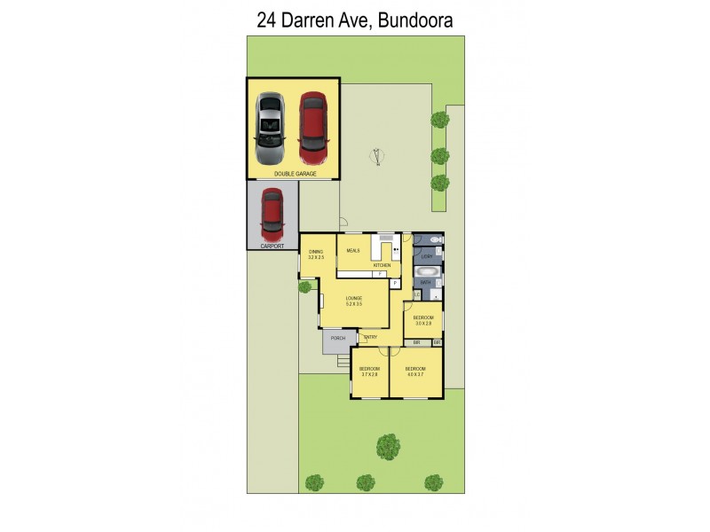 24 Darren Avenue, Bundoora VIC 3083 Floorplan