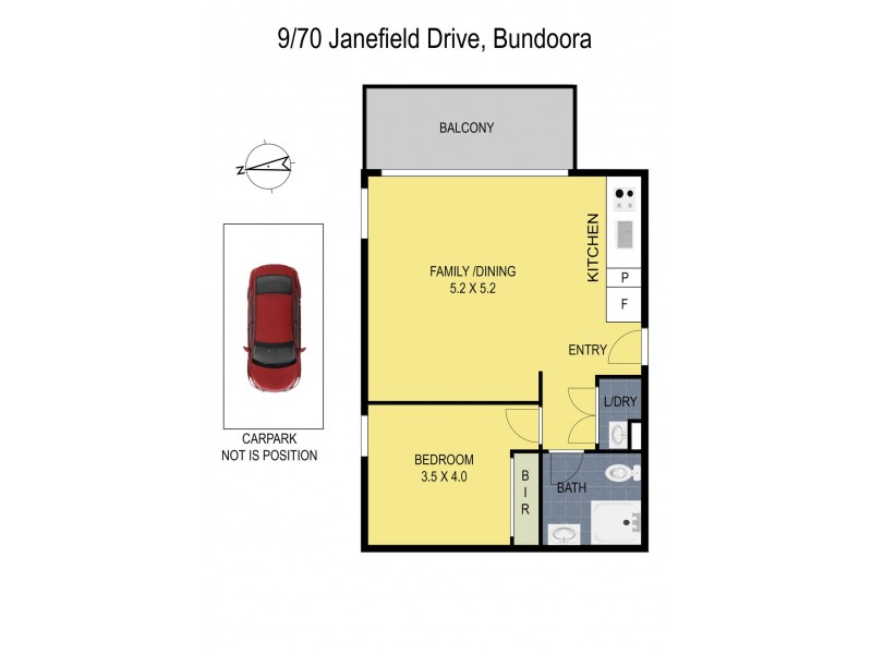 9/70 Janefield Drive, Bundoora VIC 3083 Floorplan