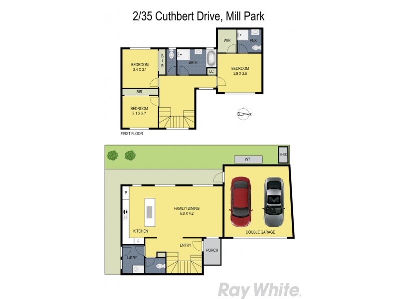 2/35 Cuthbert Drive, Mill Park VIC 3082 Floorplan