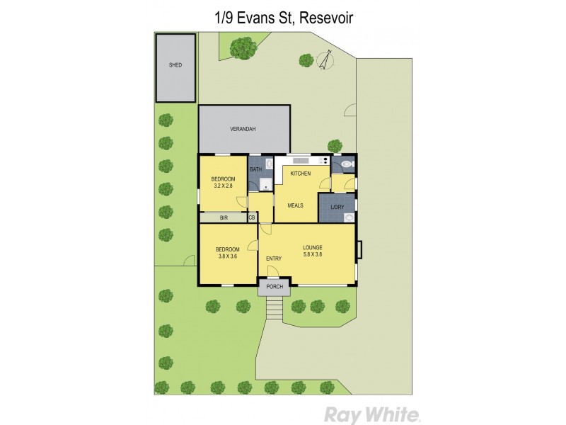 1/9 Evans Street, Reservoir VIC 3073 Floorplan