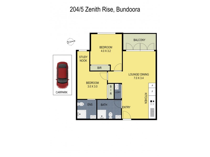 204/5 Zenith Rise, Bundoora VIC 3083 Floorplan