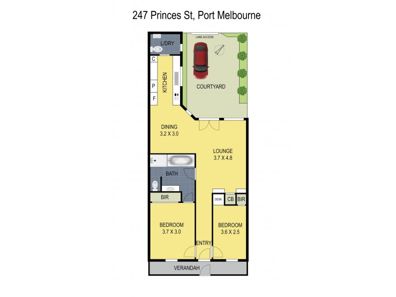 247 Princes Street, Port Melbourne VIC 3207 Floorplan