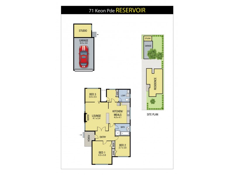 71 Keon Parade, Reservoir VIC 3073 Floorplan