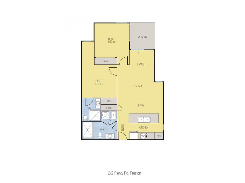112/2-10 Plenty Road, Preston VIC 3072 Floorplan