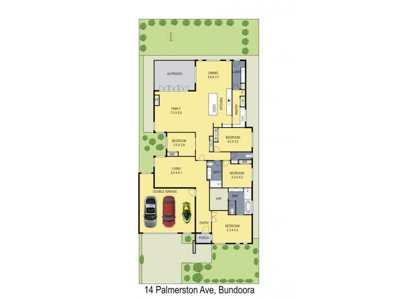 14 Palmerston Avenue, Bundoora VIC 3083 Floorplan