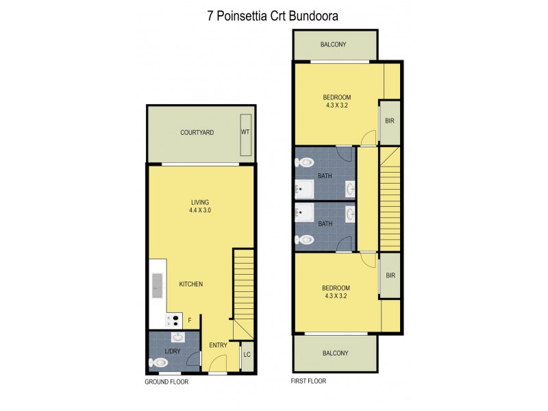 7 Poinsettia Court, Bundoora VIC 3083 Floorplan