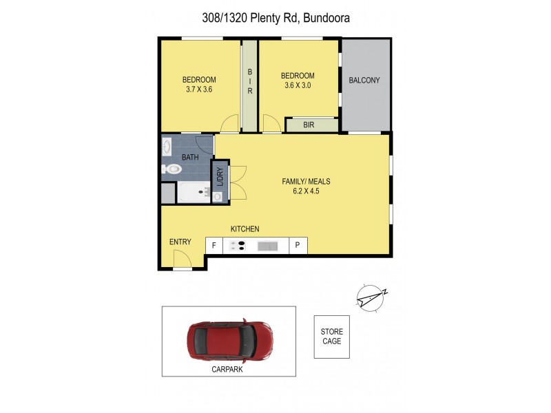 308/1320 Plenty Road, Bundoora VIC 3083 Floorplan