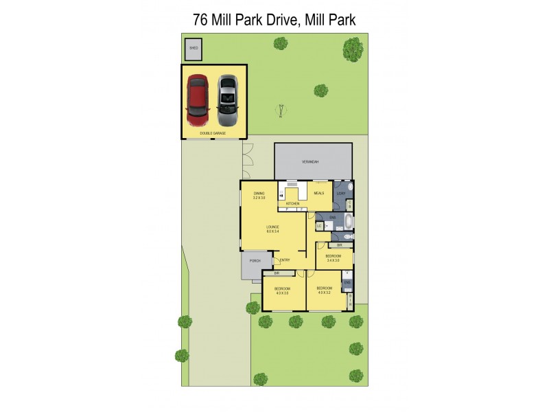 76 Mill Park Drive, Mill Park VIC 3082 Floorplan