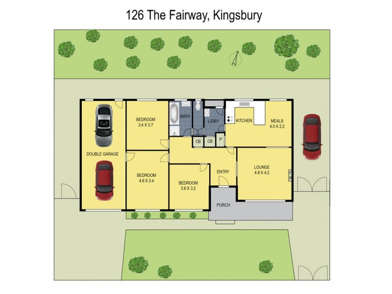 126 The Fairway, Kingsbury VIC 3083 Floorplan