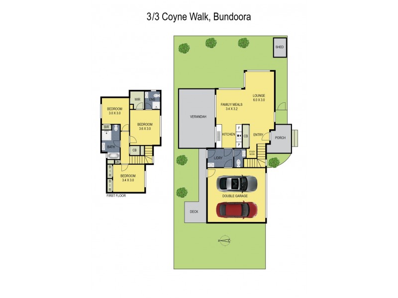 3/3 Coyne Walk, Bundoora VIC 3083 Floorplan