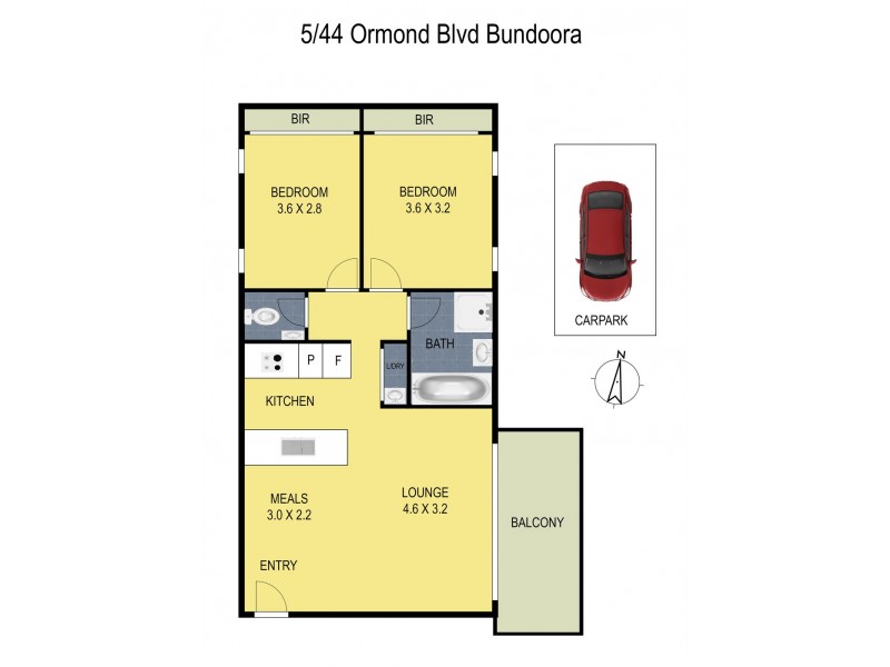 5/44 Ormond Boulevard, Bundoora VIC 3083 Floorplan