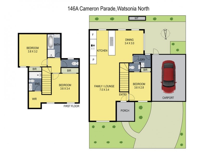 146A Cameron Parade, Watsonia North VIC 3087 Floorplan