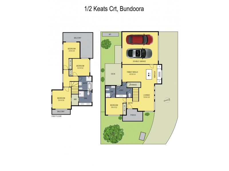 1/2 Keats Court, Bundoora VIC 3083 Floorplan