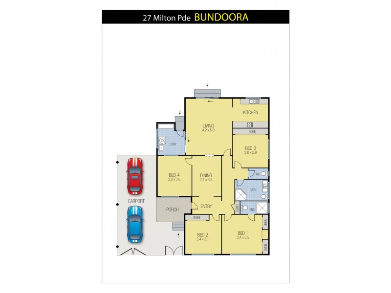 27 Milton Parade, Bundoora VIC 3083 Floorplan