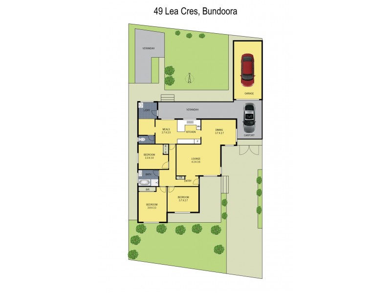 49 Lea Crescent, Bundoora VIC 3083 Floorplan