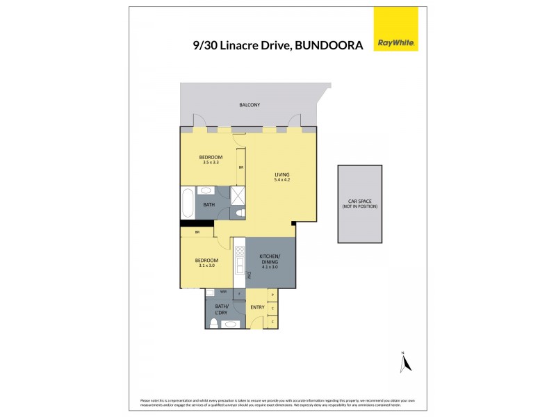 9/30 Linacre Drive, Bundoora VIC 3083 Floorplan