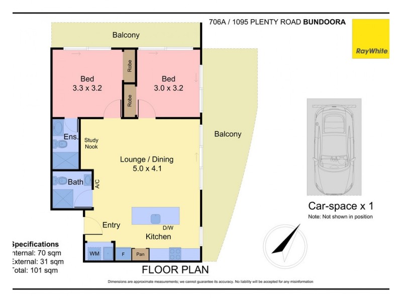 706A/1091-1095 Plenty Road, Bundoora VIC 3083 Floorplan
