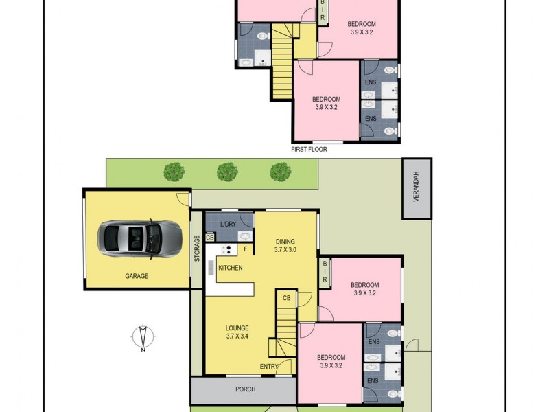 1 and 2/1256 Plenty Road, Bundoora VIC 3083 Floorplan