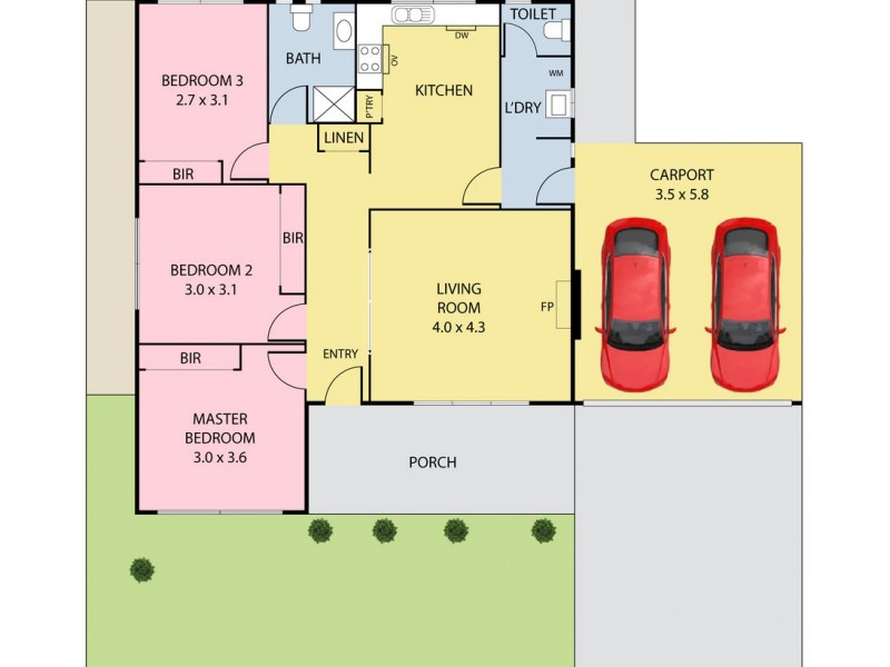 1/18 Maryborough Avenue, Kingsbury VIC 3083 Floorplan